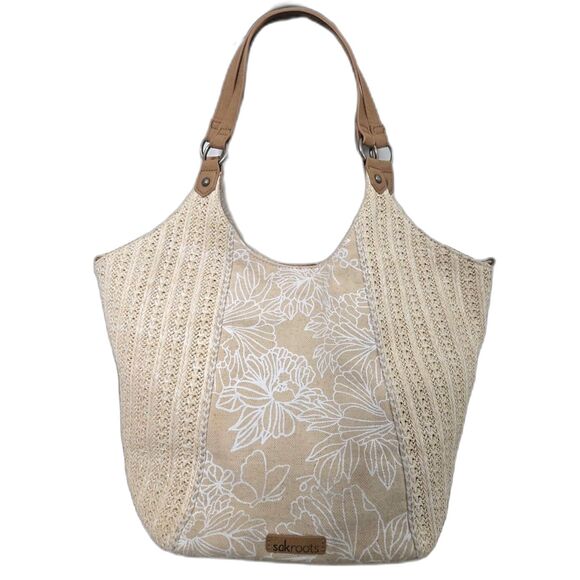 Sakroots Handbags - Sakroots Women's Roma Straw Small Shopper Like New Boho Bucket Bag
